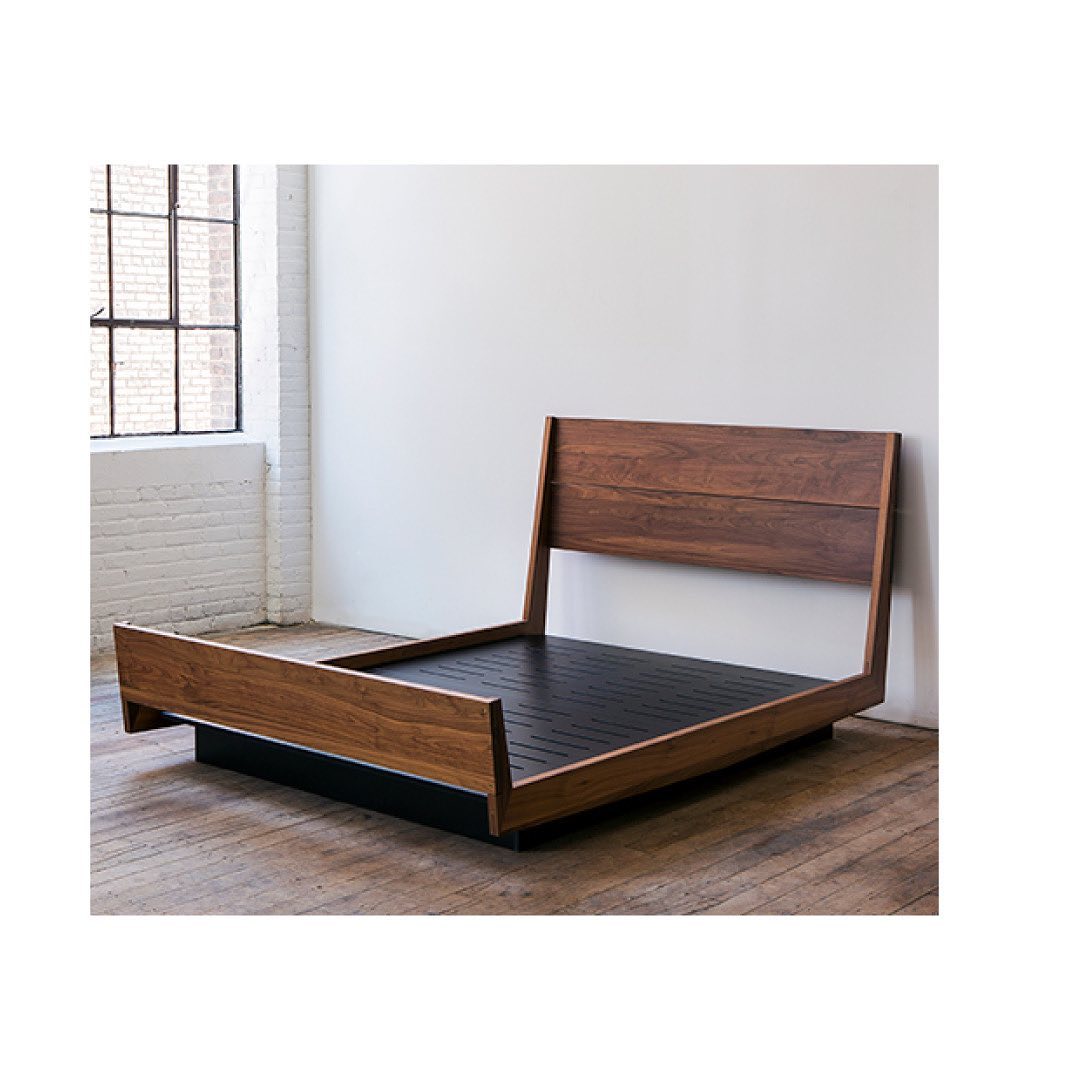 Wooden Floating Bed