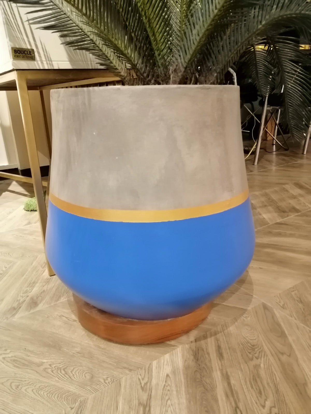 Blue Gold Planter