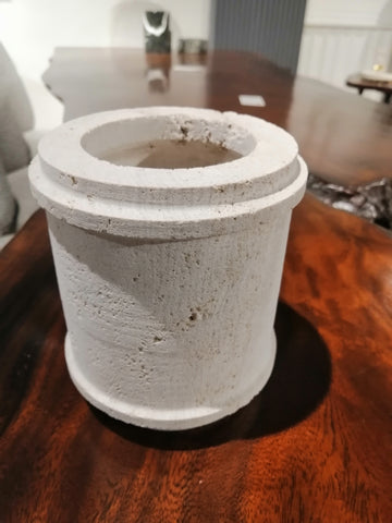 Travertine Round Vase